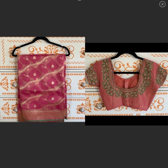 Saree & Blouse - Picture 1 of 7